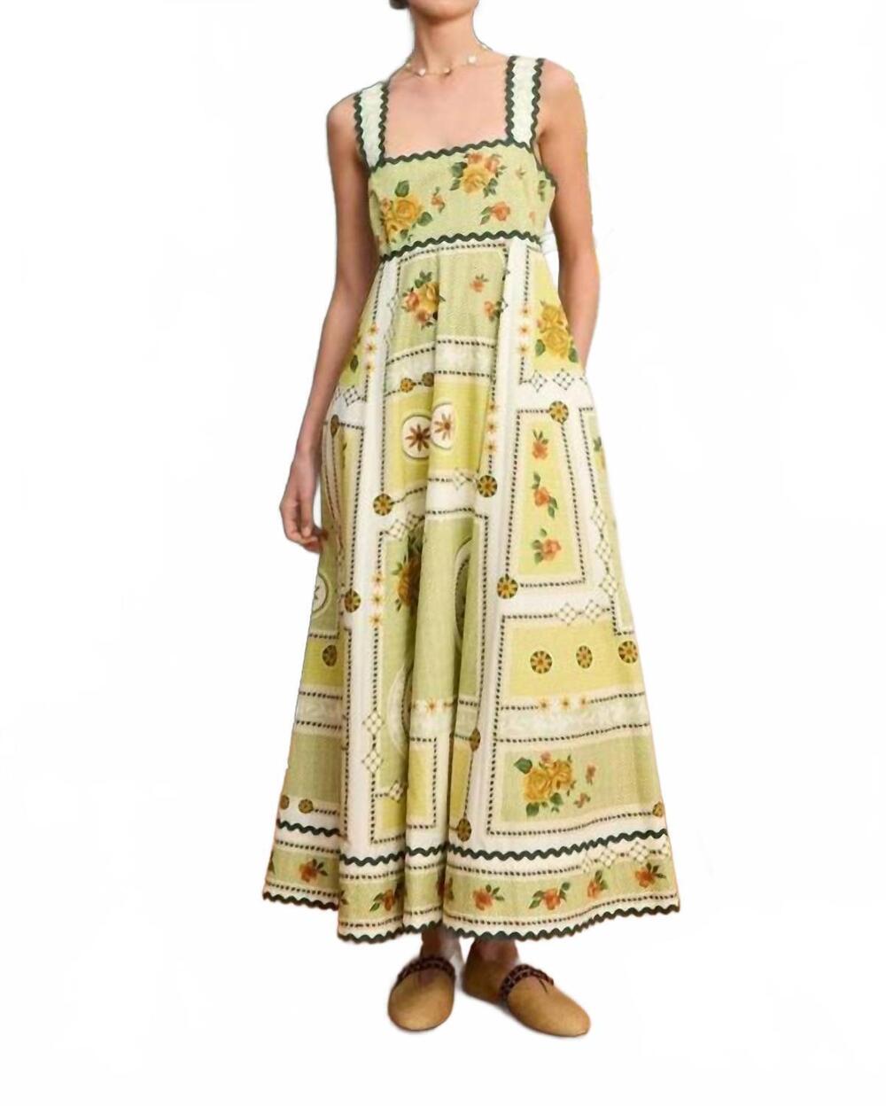 NEW ALEMAIS dixie summer dress in citrus